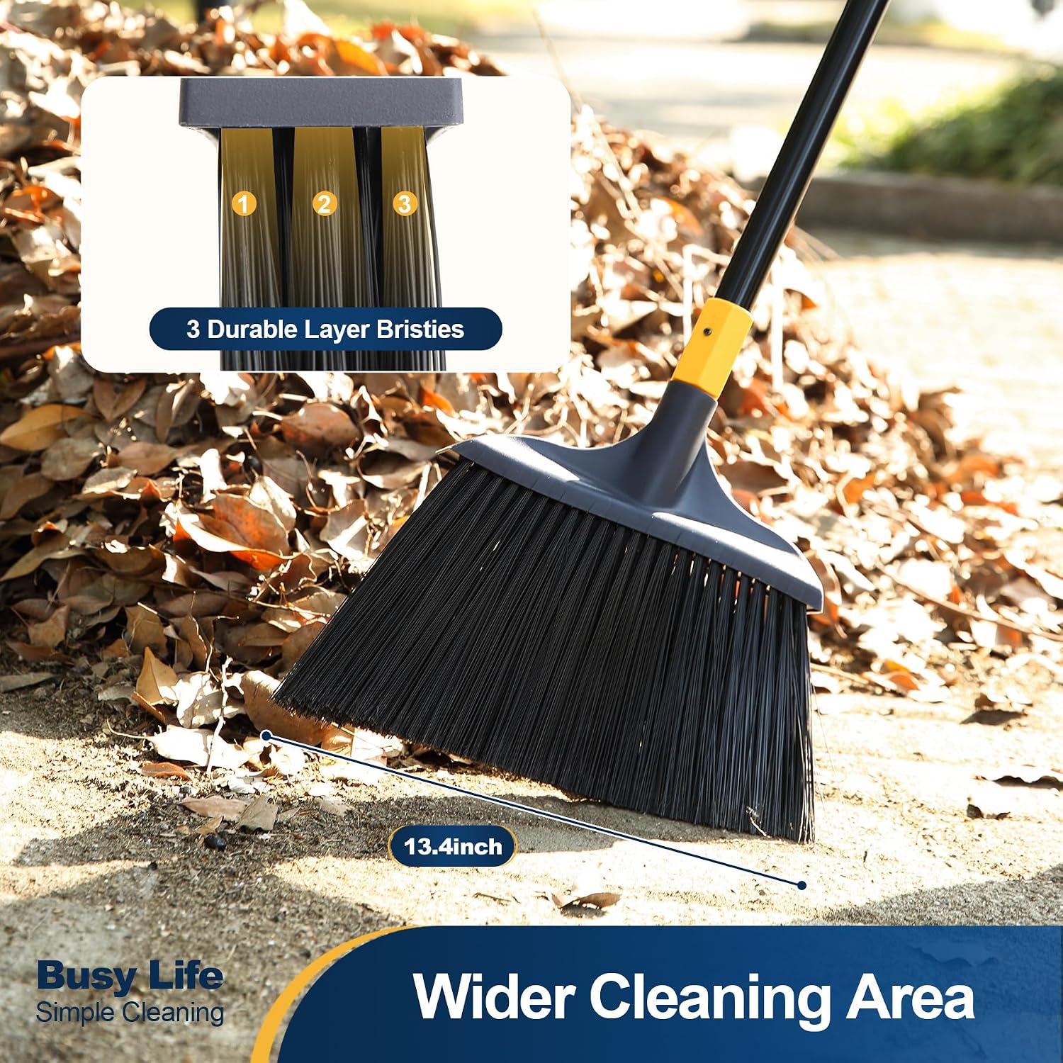 Thumbnail 4 de Yocada Heavy-Duty Broom Outdoor Commercial, 54-Inch Reach