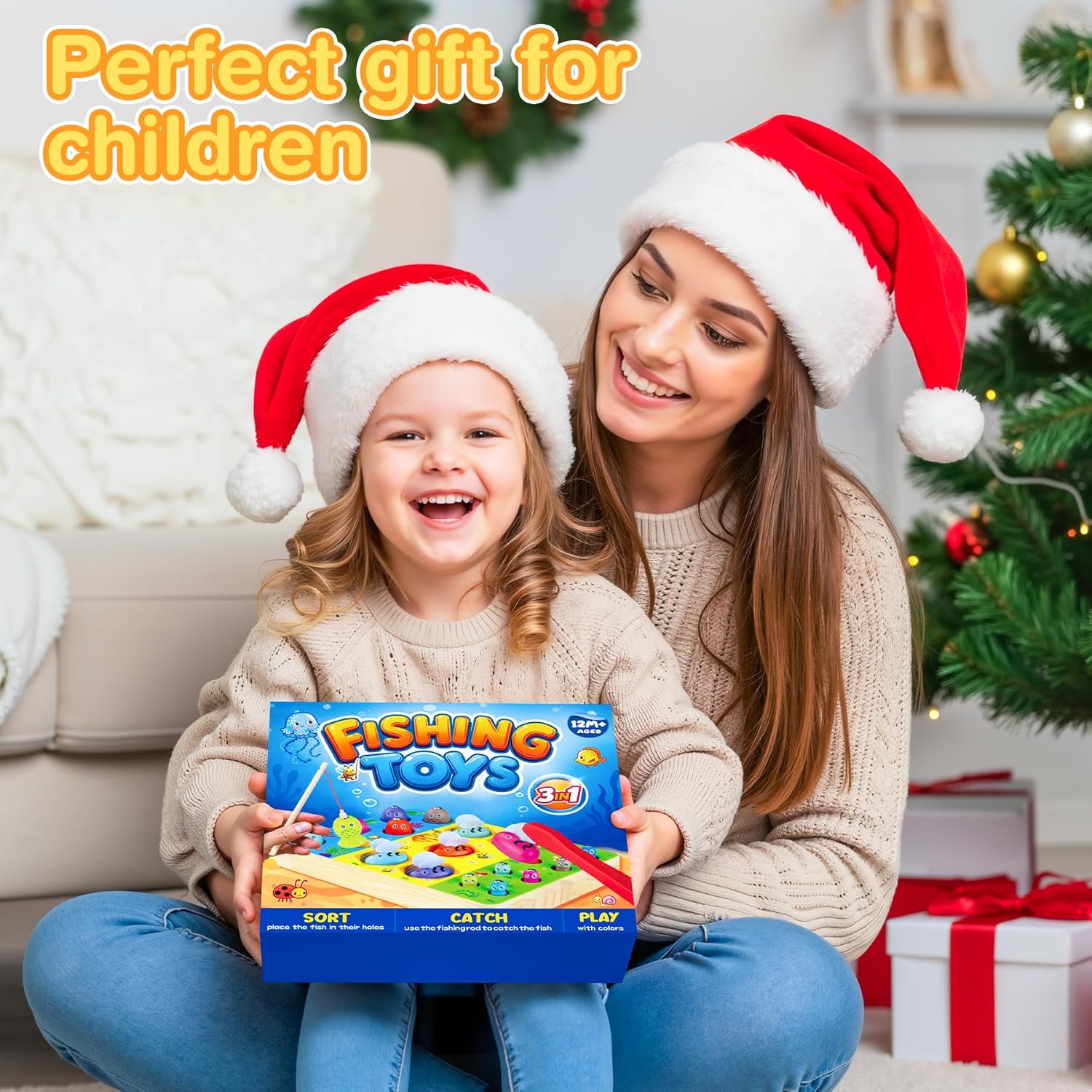 Thumbnail 6 de COOLJOY Magnetisches Angelspiel 3‑in‑1 ab 2 Jahren – Montessori Motorikspielzeug aus Holz
