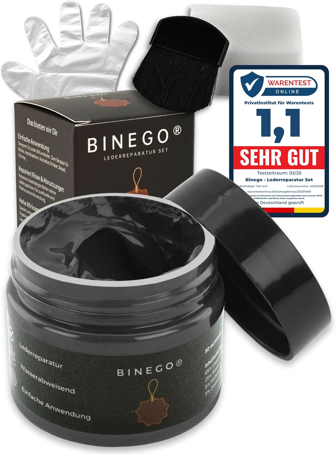 Thumbnail 6 de Binego Lederreparaturset Leder & Kunstleder – Reparaturset in Blau Dunkelblau
