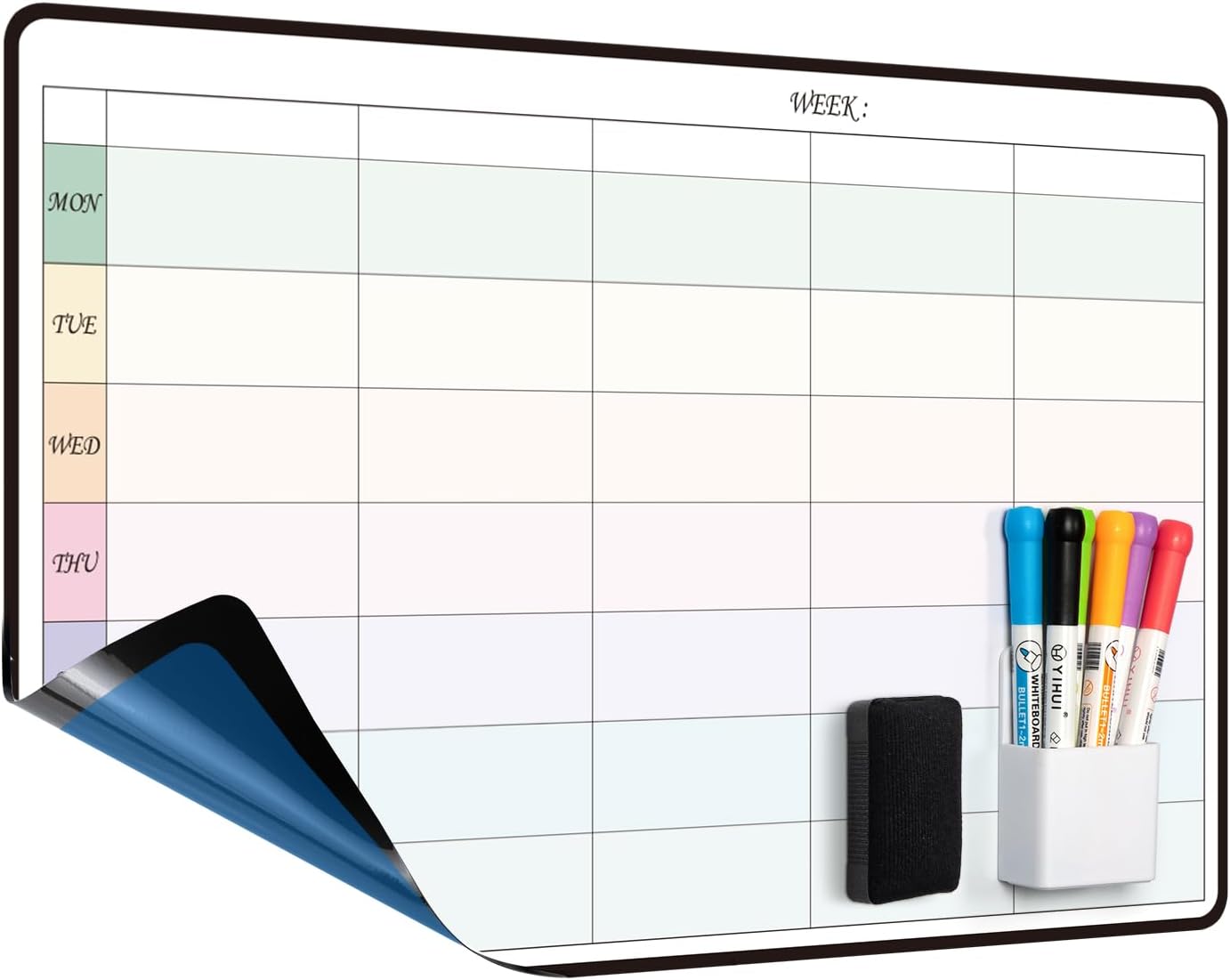 Thumbnail 6 de MCCORL Whiteboard Wall Weekly Planner (Self-Adhesive) Monday to Sunday, 42×28cm