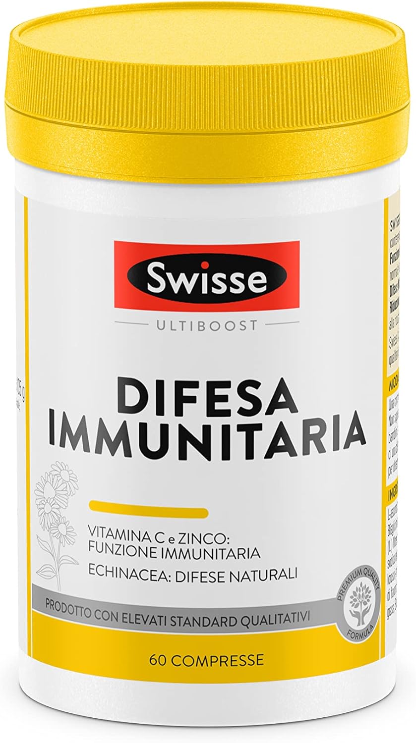 Thumbnail 2 de SWISSE Difesa Immunitaria - Integratore Multinutriente con Vitamina C, Magnesio, Zinco ed Echinacea – 60 Compresse