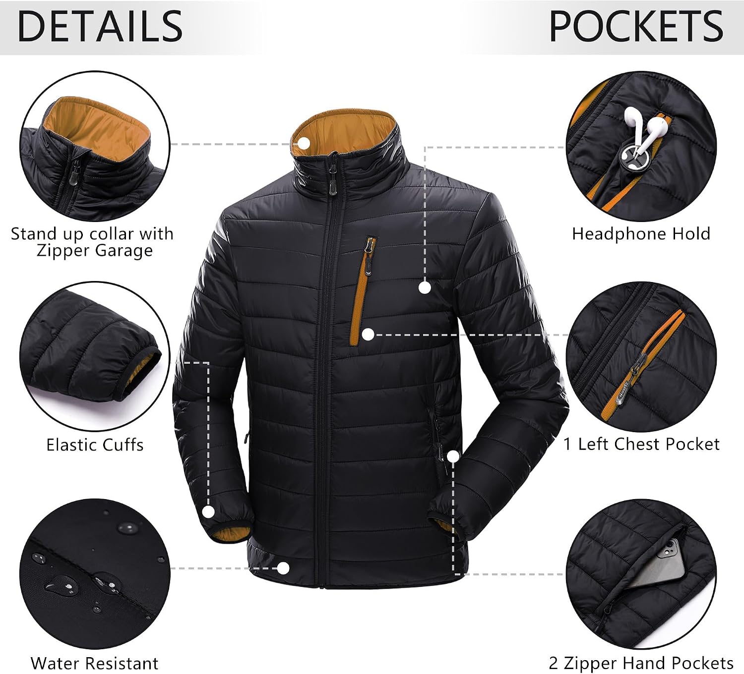 Thumbnail 3 de 33,000ft Herren Steppjacke leicht, 360 g