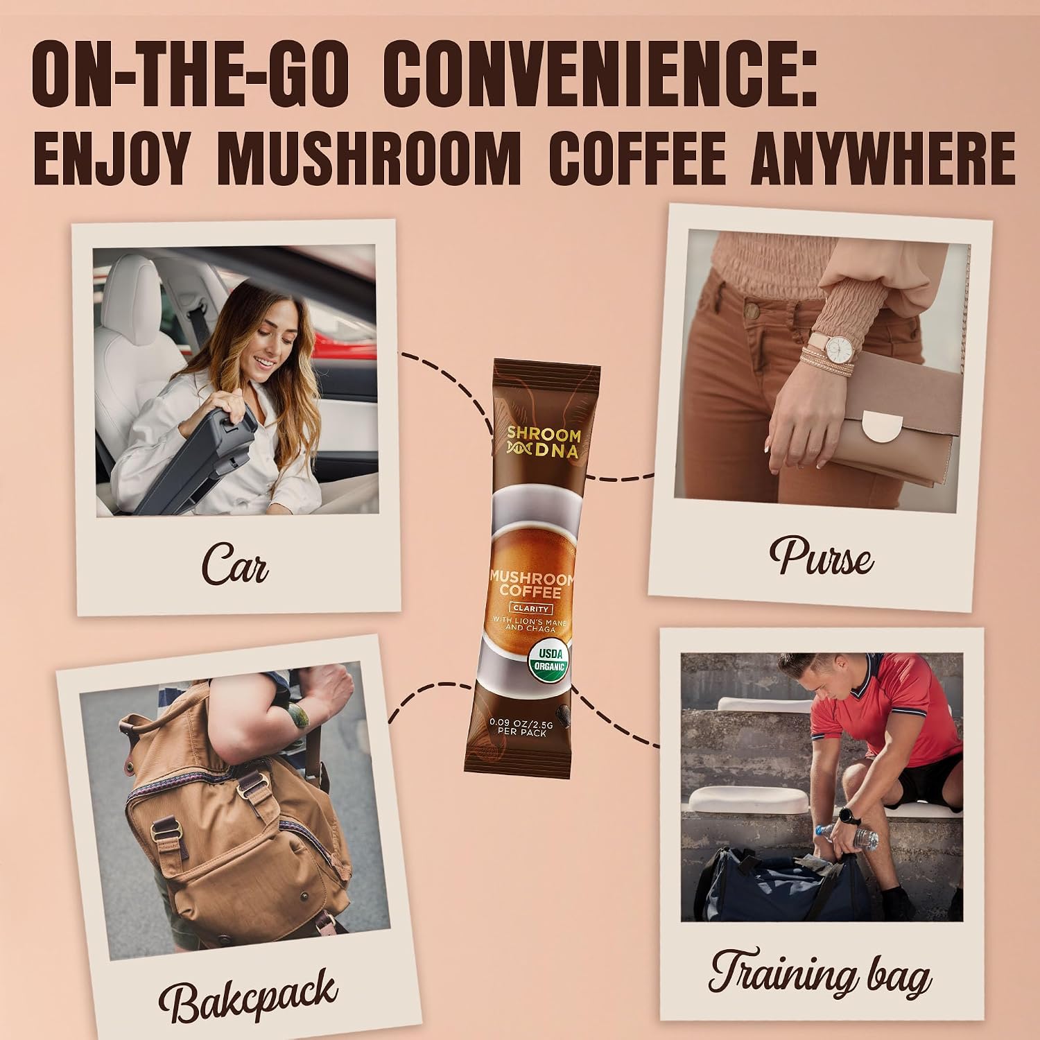 Detalle de ShroomDNA Mushroom Coffee, 20 Count