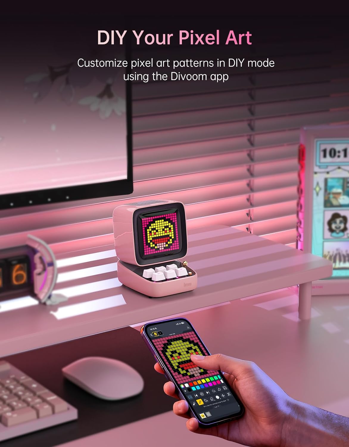 Detalle de Divoom Ditoo Bluetooth speaker 16x16 pixel