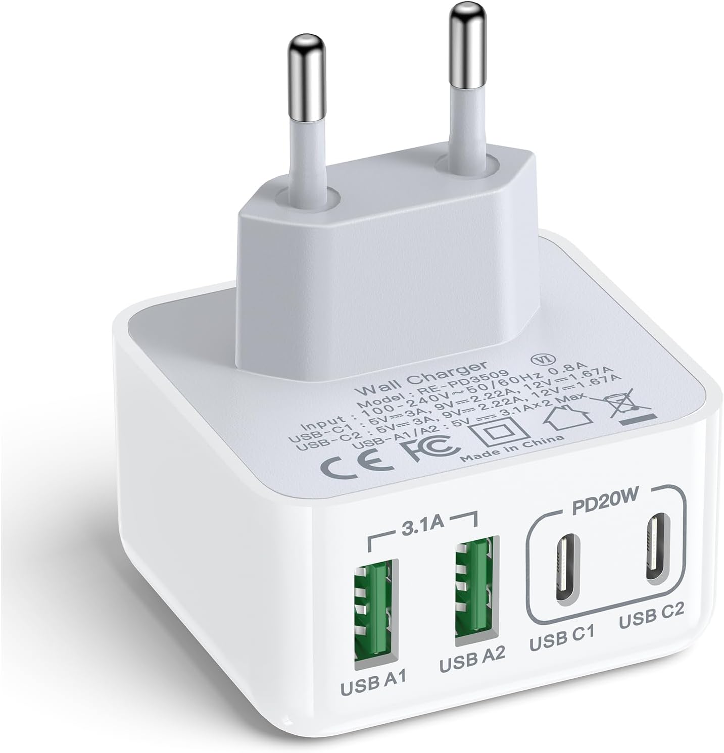 Imagen de Usb C Ladegerät 40W 4-Port en OfertitasTOP