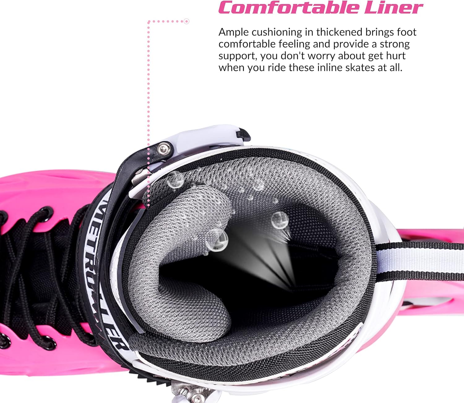 Thumbnail 6 de METROLLER Inline Skates for Kids & Adults (4 Adjustable Sizes) with Light-Up Wheels