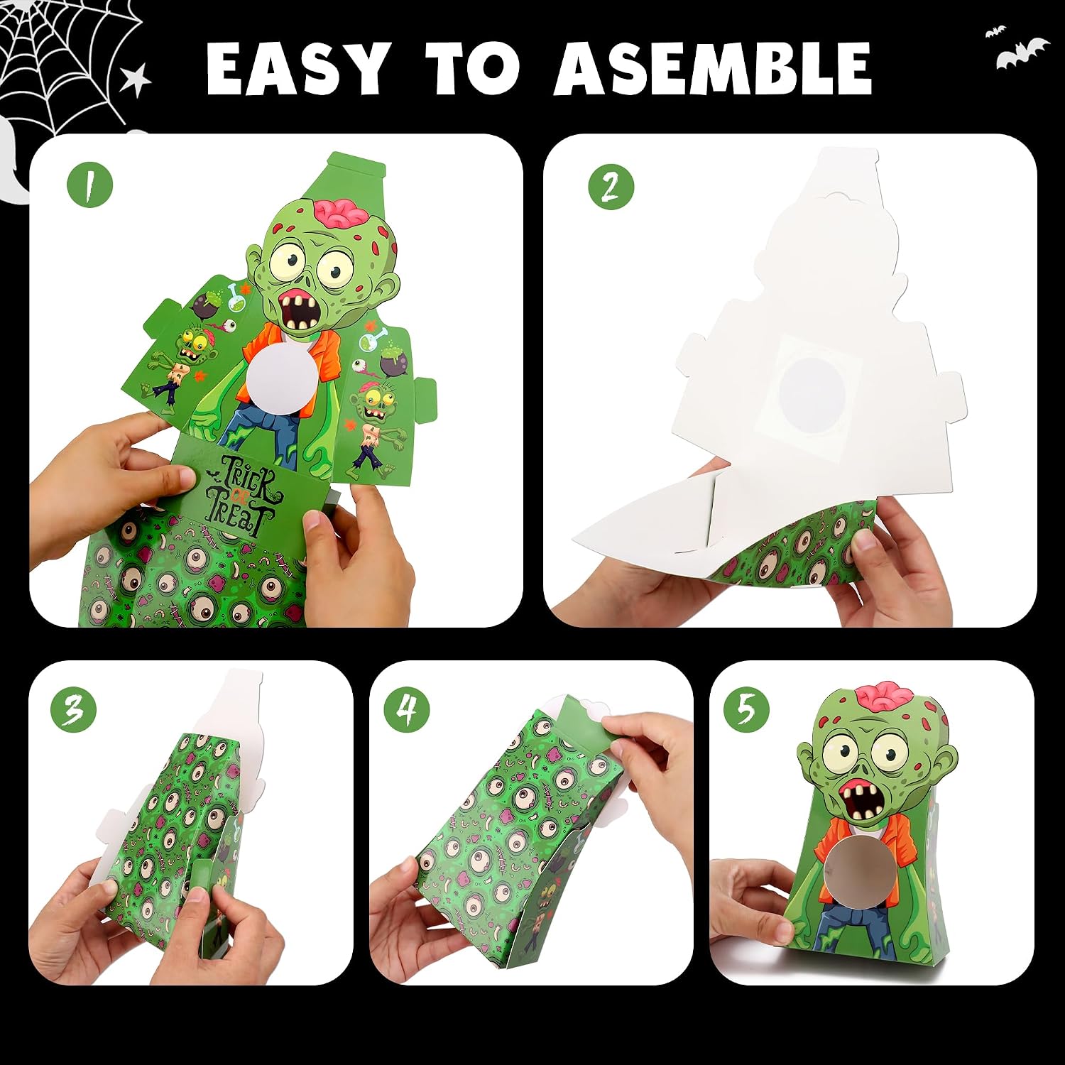 Detalle 2 de Giiffu Halloween Treat Boxes, 54-Pack