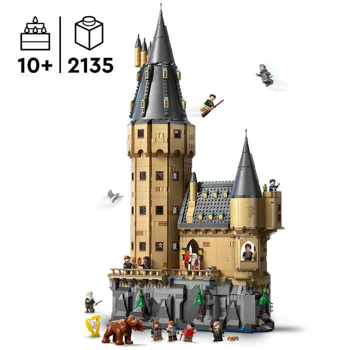 Detalle de LEGO Harry Potter Schloss Hogwarts: Der Hauptturm (76454) – Große Bau- und Sammelherausforderung