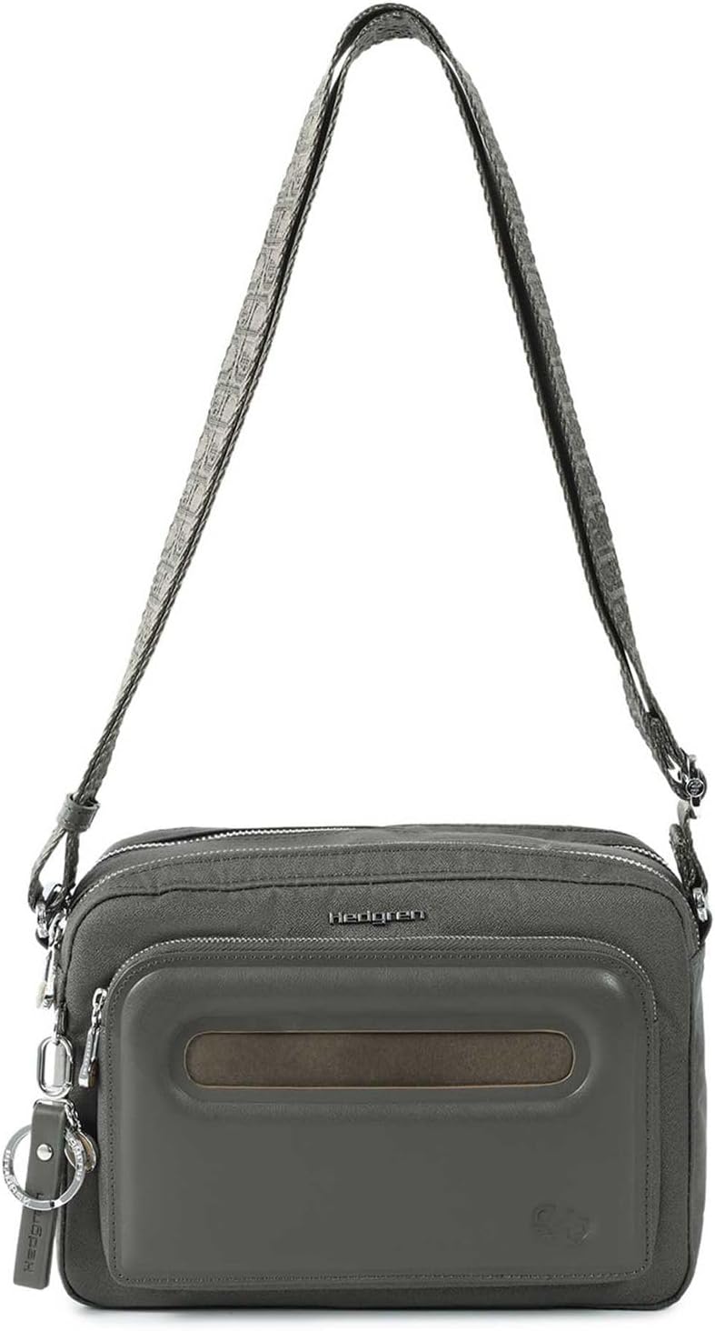Thumbnail 3 de Hedgren ESPRESSO Sac bandoulière femme Medium Crossbody RFID, RPET 100% recyclé, noir encre