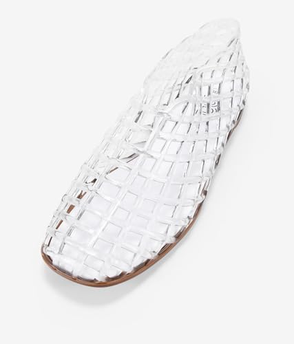 Detalle de BOSANOVA Bailarinas Planas para Mujer en Malla de Goma Transparente, Suela Plana, 39