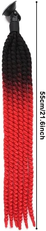 Detalle de Helmet Pigtail: Gradient Bicycle Helmet Braid with Reusable Suction Cup