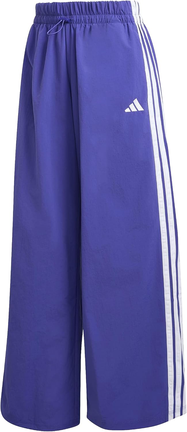 Thumbnail 6 de adidas Donna Essentials 3-Stripes Lifestyle Woven Parachute Pants - Nero/Bianco, M