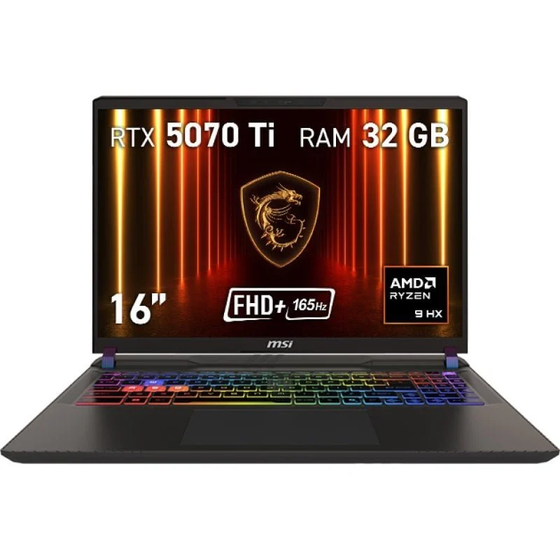 Detalle de MSI Vector A16 HX 16" para gaming