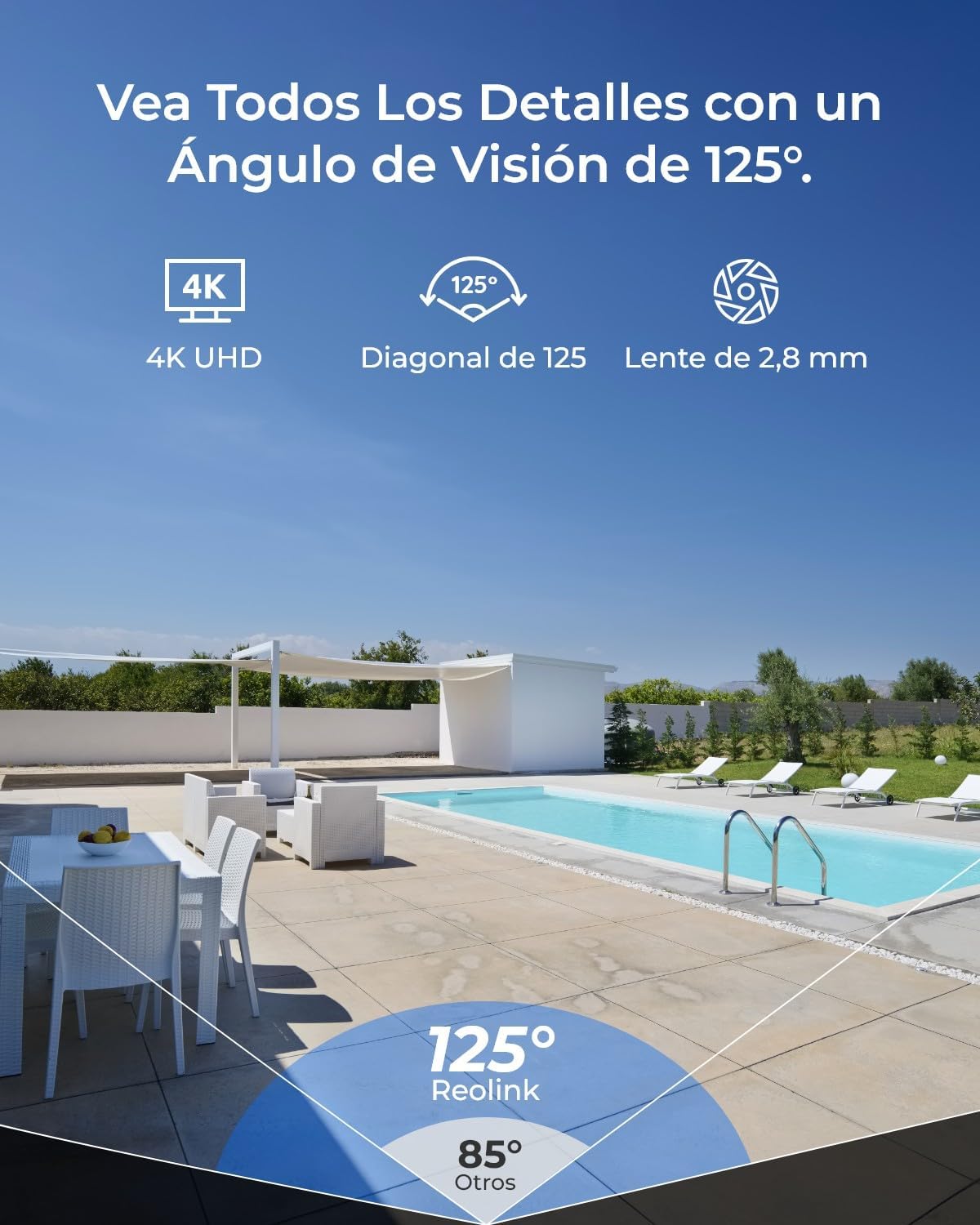 Detalle 2 de Reolink RLC-840WA Cámara 4K Wi‑Fi 6