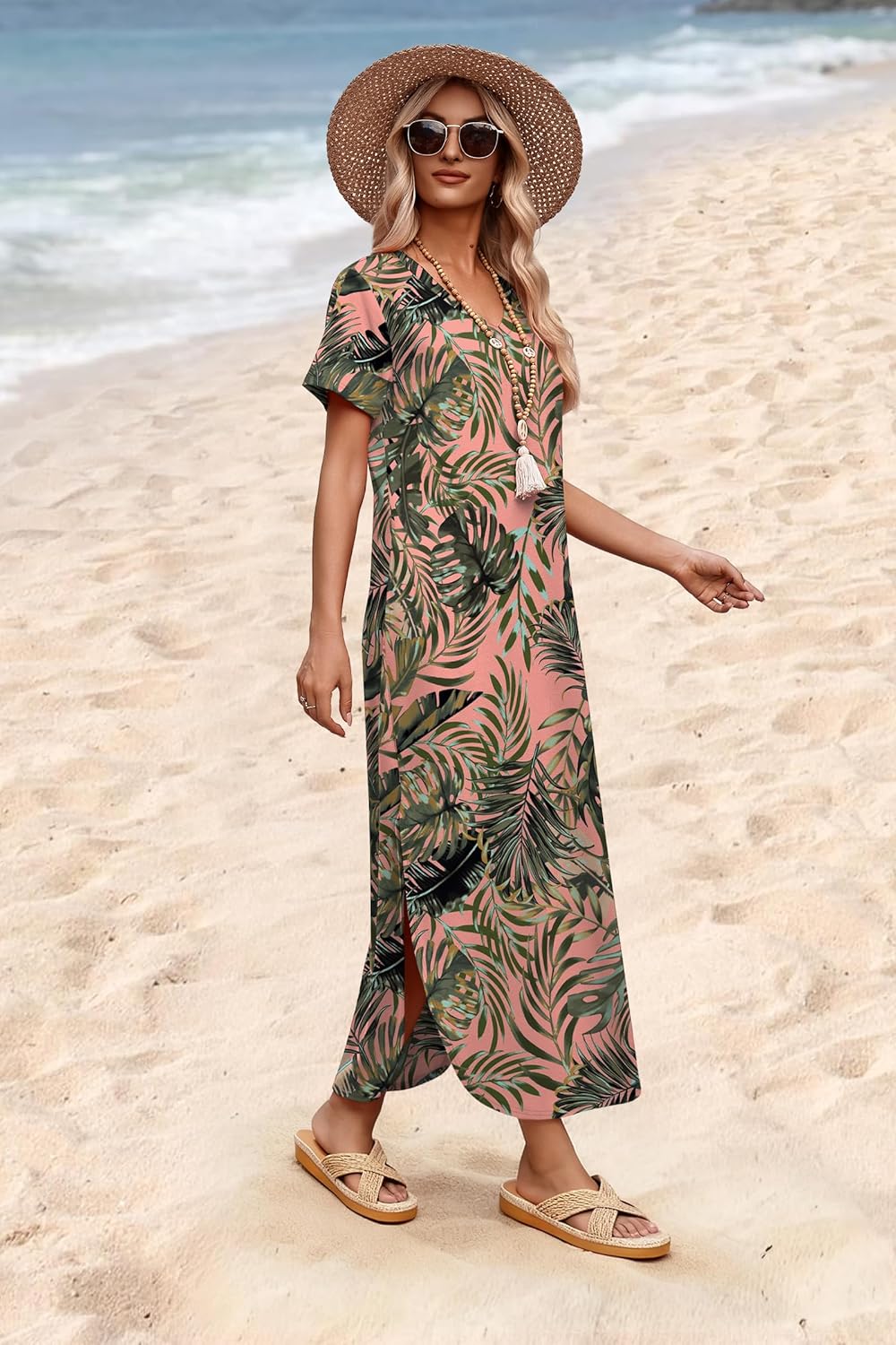Thumbnail 3 de WIHOLL Women's Summer Maxi Dress with Pockets