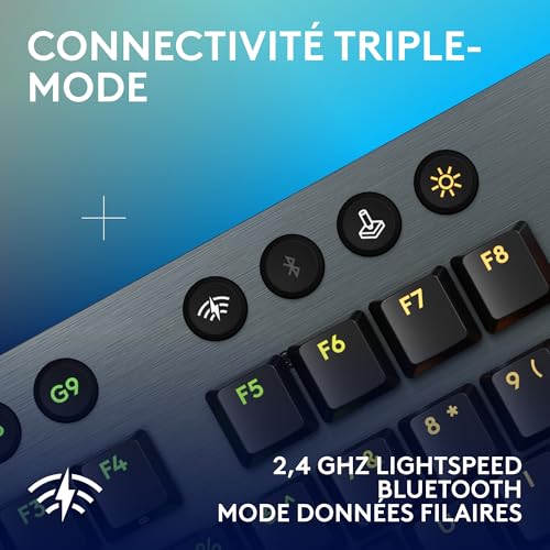 Detalle de Logitech G G915 X LIGHTSPEED Clavier gaming sans fil ultra-plat