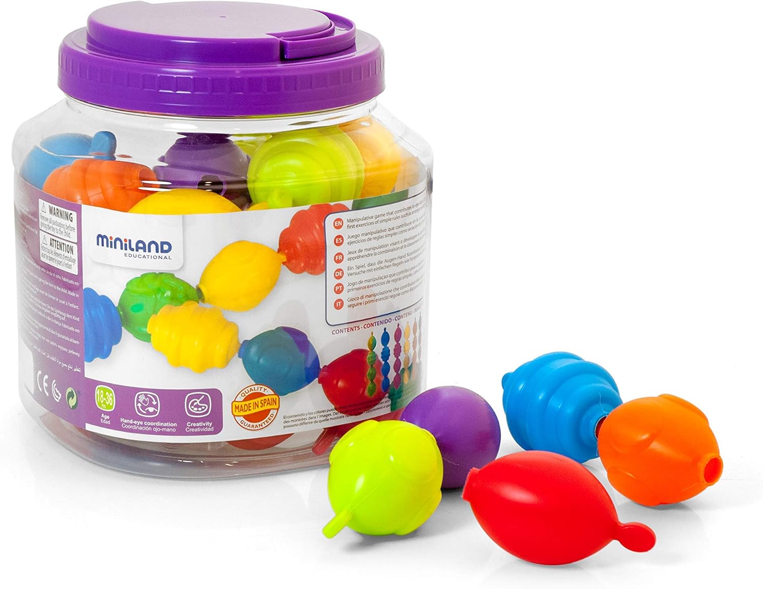 Detalle 2 de Miniland Éducatif Maxichain Lot de 24 pièces