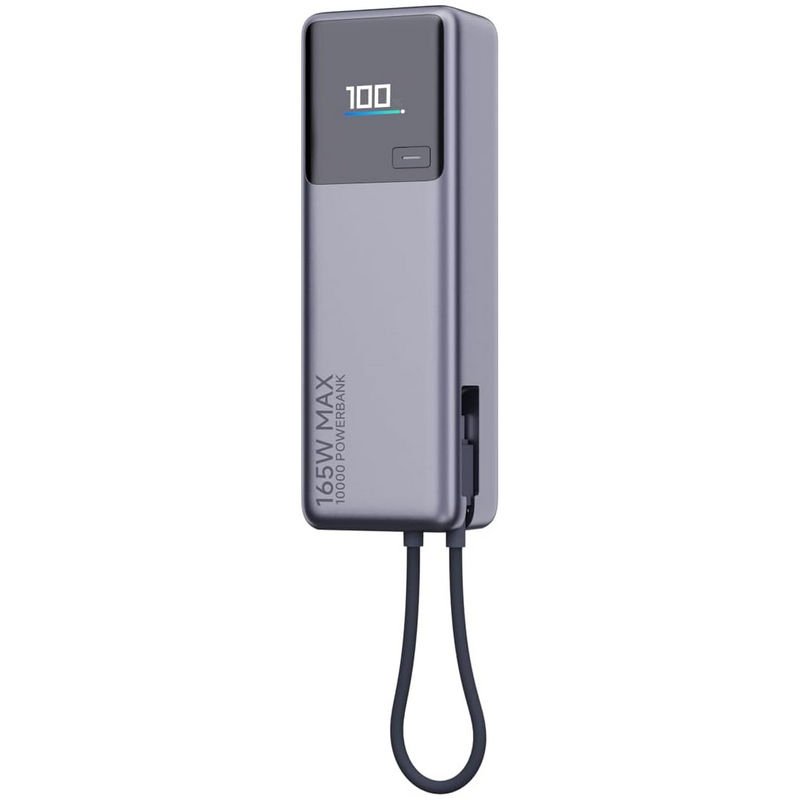 Detalle 2 de Xiaomi 165W Power Bank 10000mAh con cable integrado gris