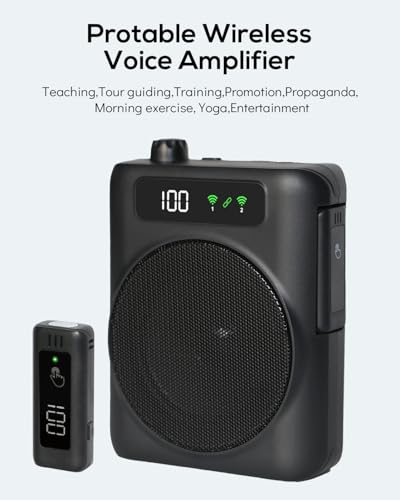 Thumbnail 7 de Amplificador de Voz Portátil con 2 micrófonos inalámbricos de Solapa—QEEKADA