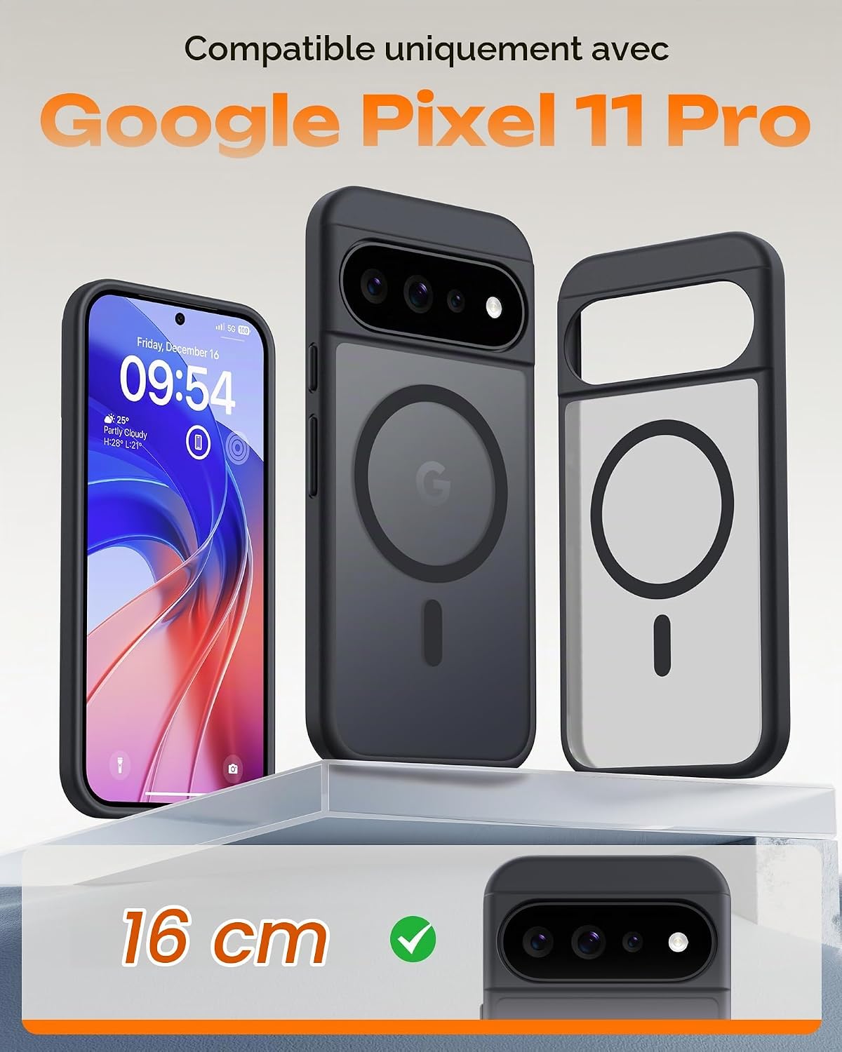 Detalle de TOCOL-hoesje voor Google Pixel 11 Pro, 6,3 inch