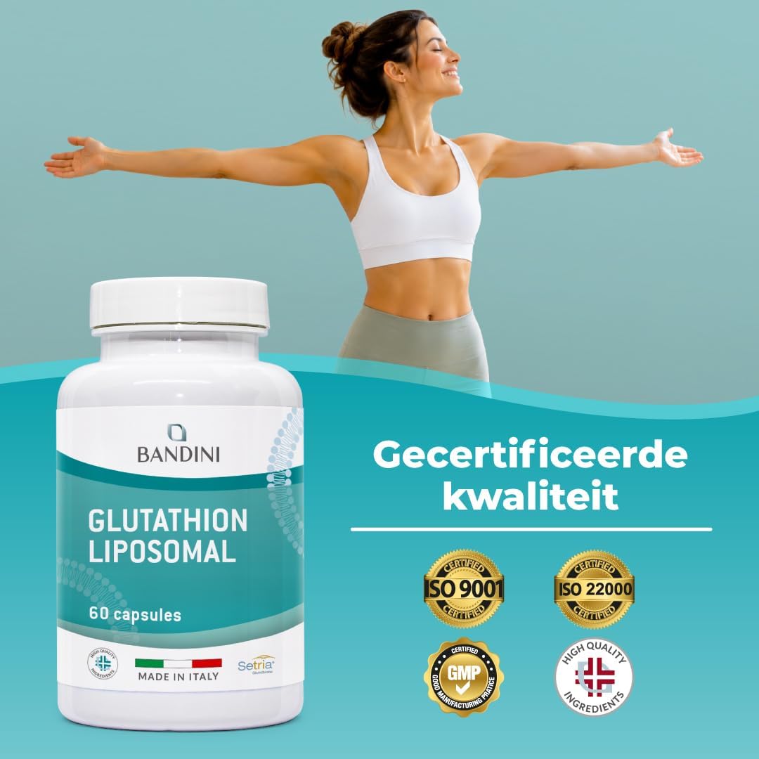 Detalle 2 de Bandini® Glutathion Liposomaal, 60 capsules met 250 mg L-glutathion Setria