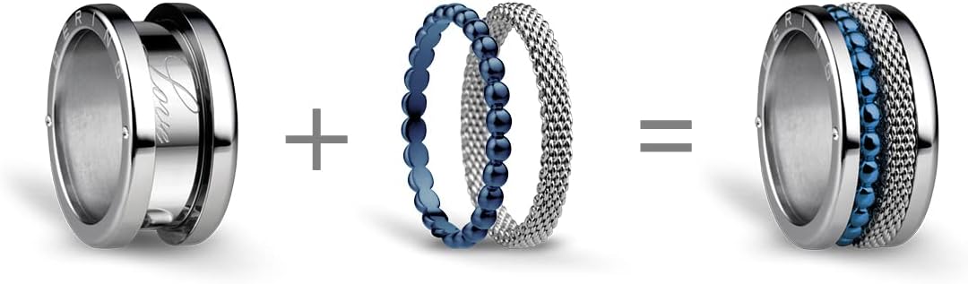 Thumbnail 1 de BERING Bague pour femme Mississippi — Arctic Symphony, acier inoxydable, triple rangs