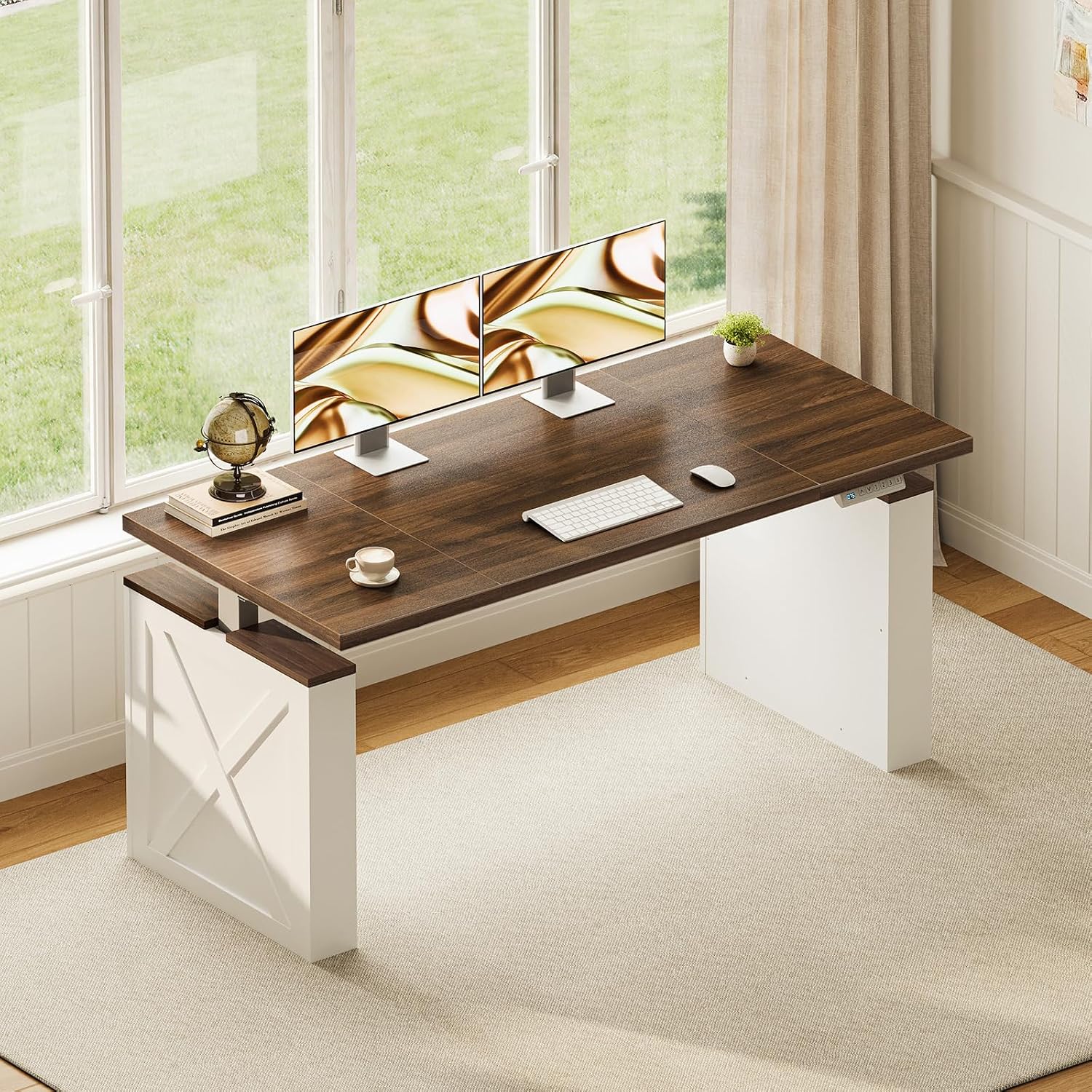 Detalle de OffiGo Electric Standing Desk, 55 Inch