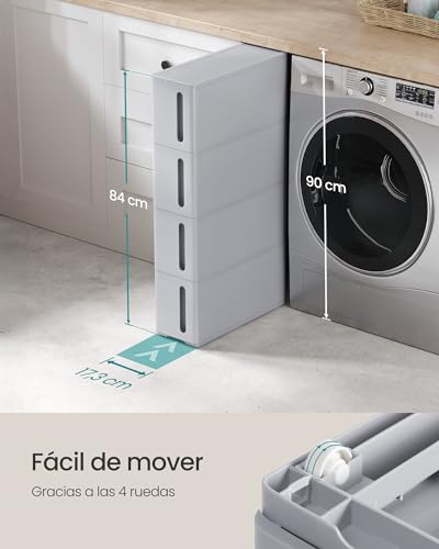 Thumbnail 5 de SONGMICS Carrito Estrecho con 4 Cajones y Ruedas 🏡