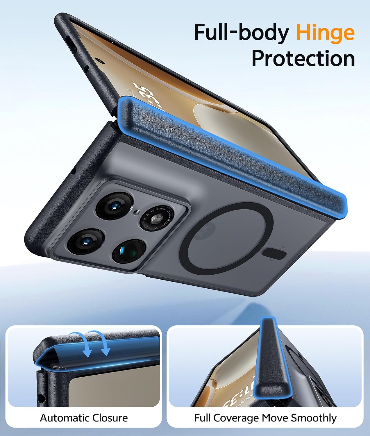 Detalle de FNTCASE Motorola Razr Fold Case, Magnetic Cover with Hinge Protection
