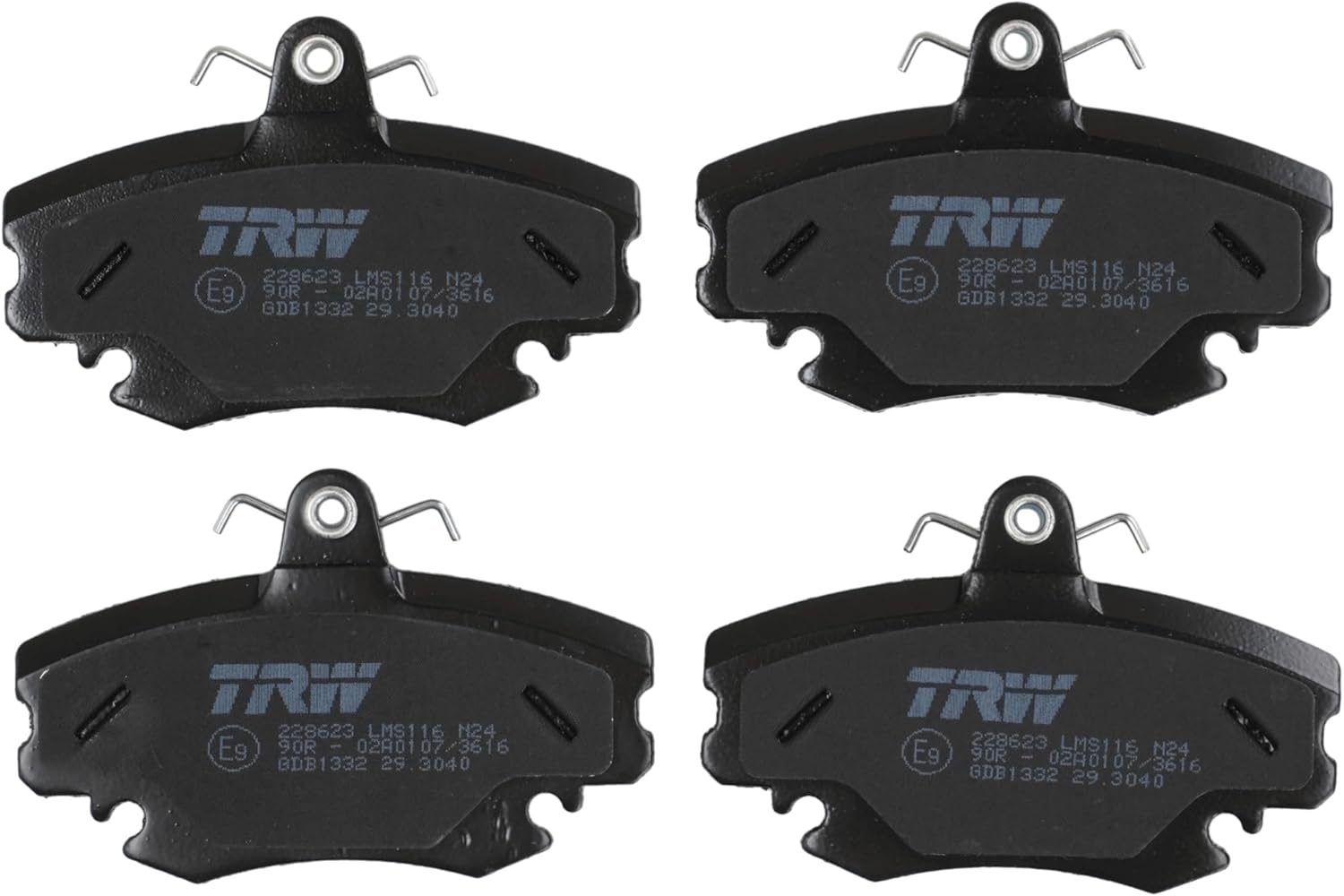 Thumbnail 2 de Kit de 4 plaquettes de frein TRW GDB1332 pour essieu avant (frein à disque)