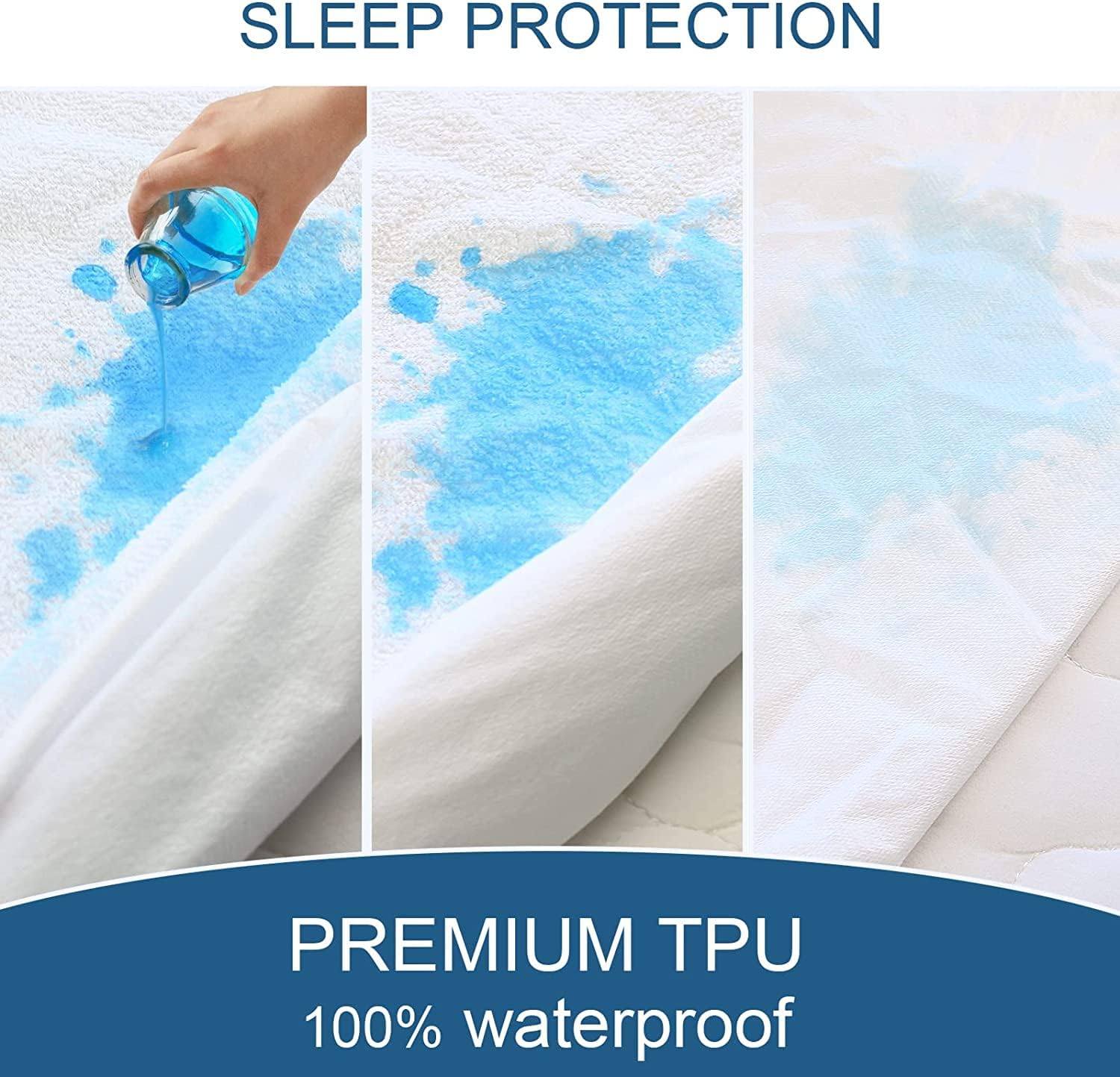 Detalle de SPRINGSPIRIT Waterproof Mattress Protector 2-Pack
