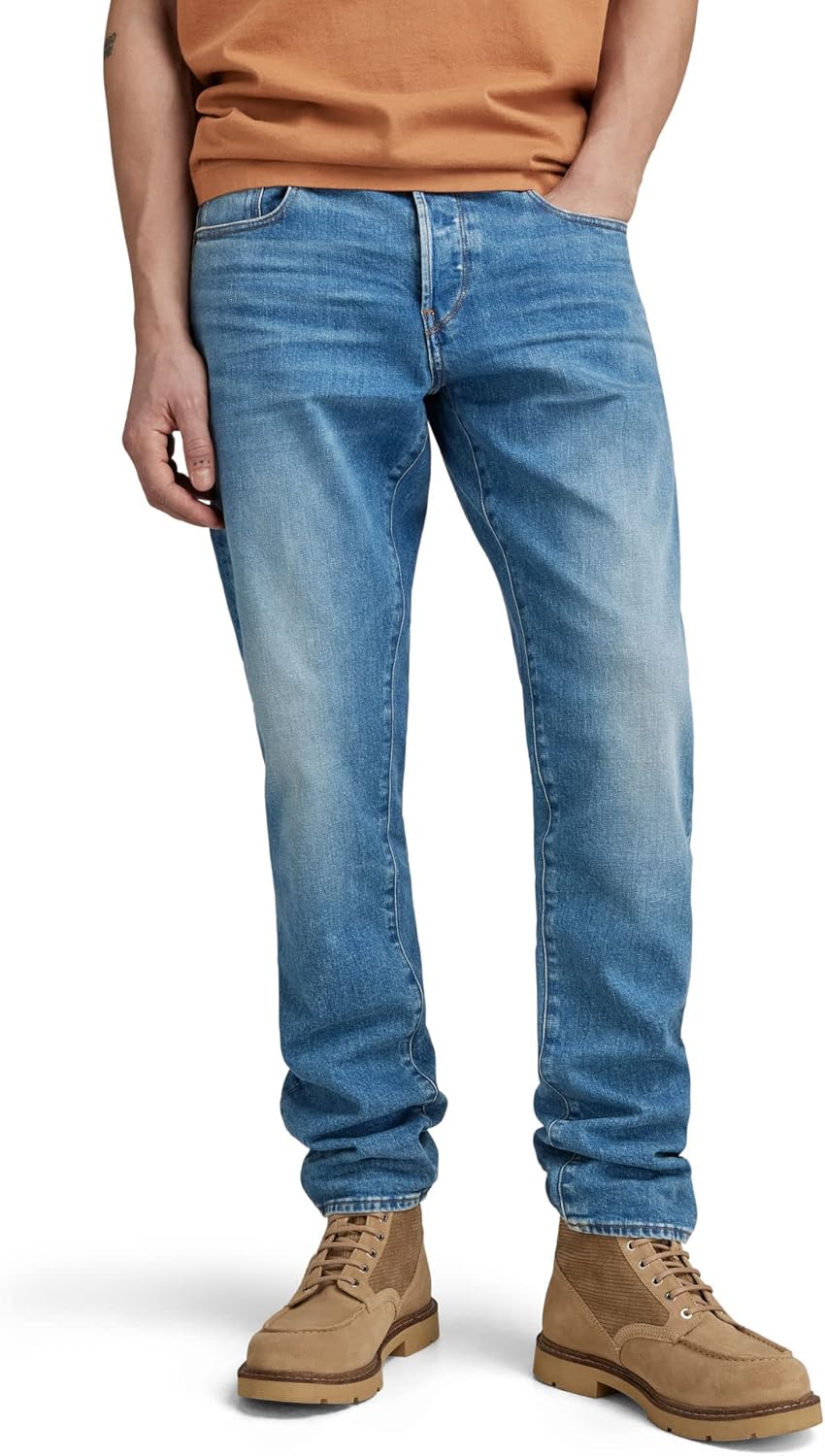 Detalle de G-Star Herren Jeans 3301 Regular Tapered – zeitloser Stil, klare Passform