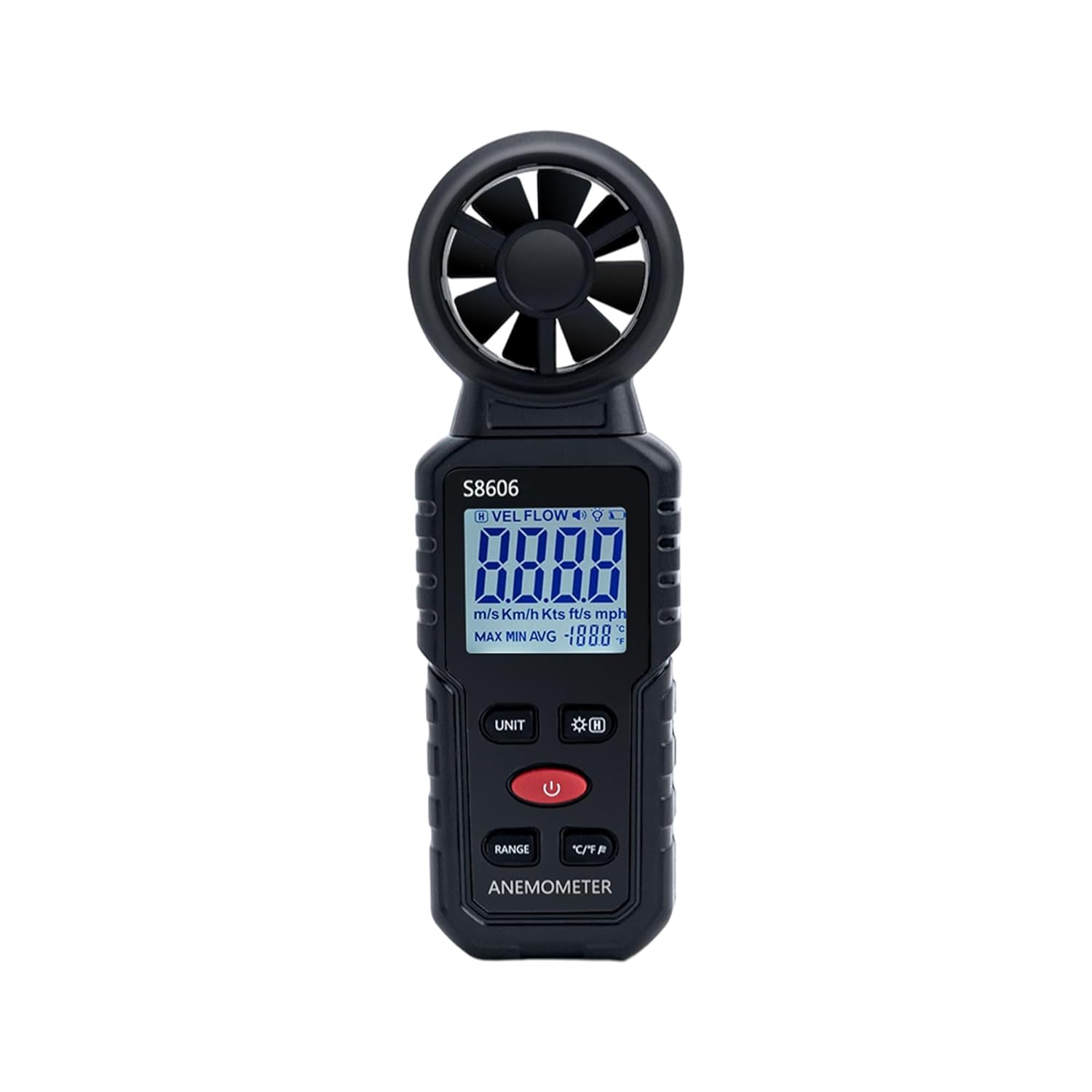 Detalle de Mcbazel S8606 3‑in‑1 Anemometer 5 Units
