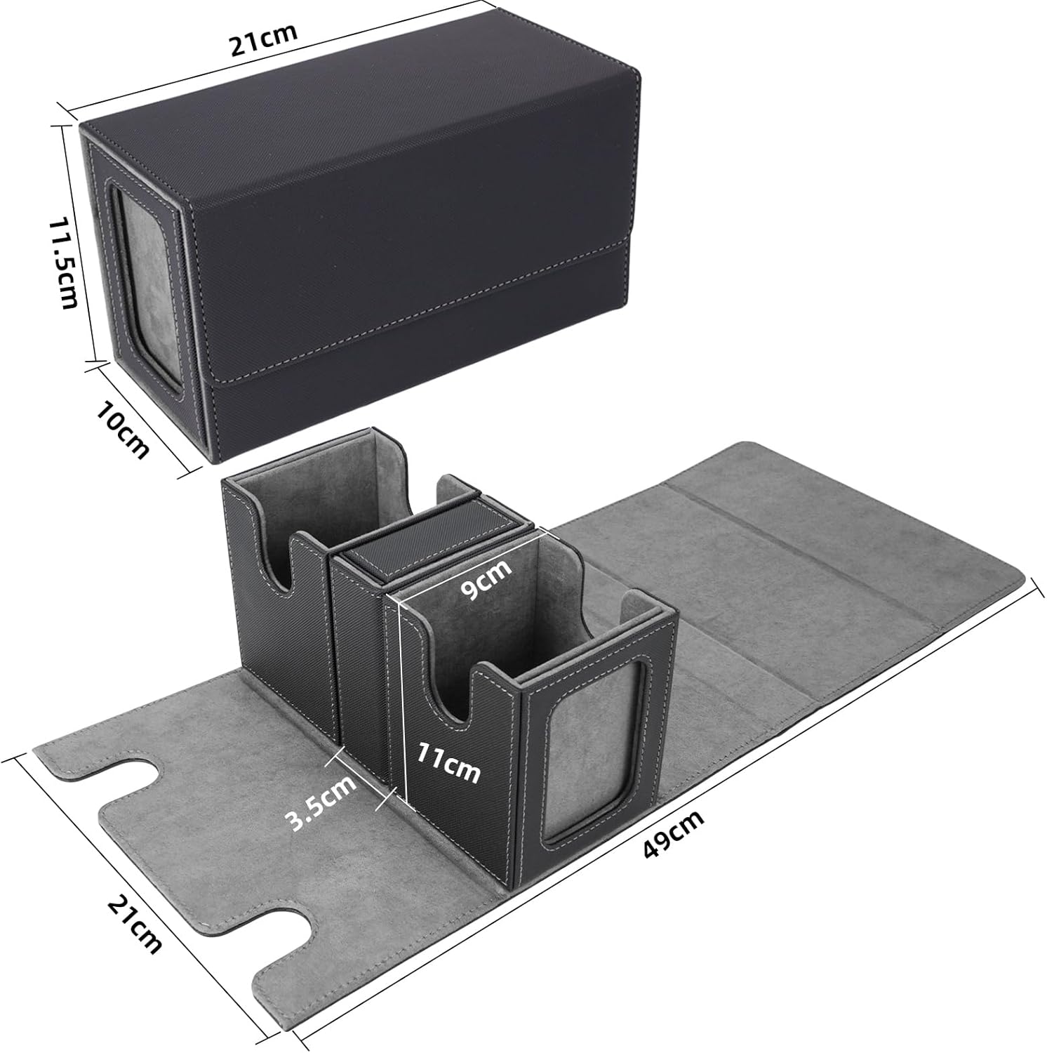 Detalle 2 de AFIING MTG Commander Card Storage Box 220 cards