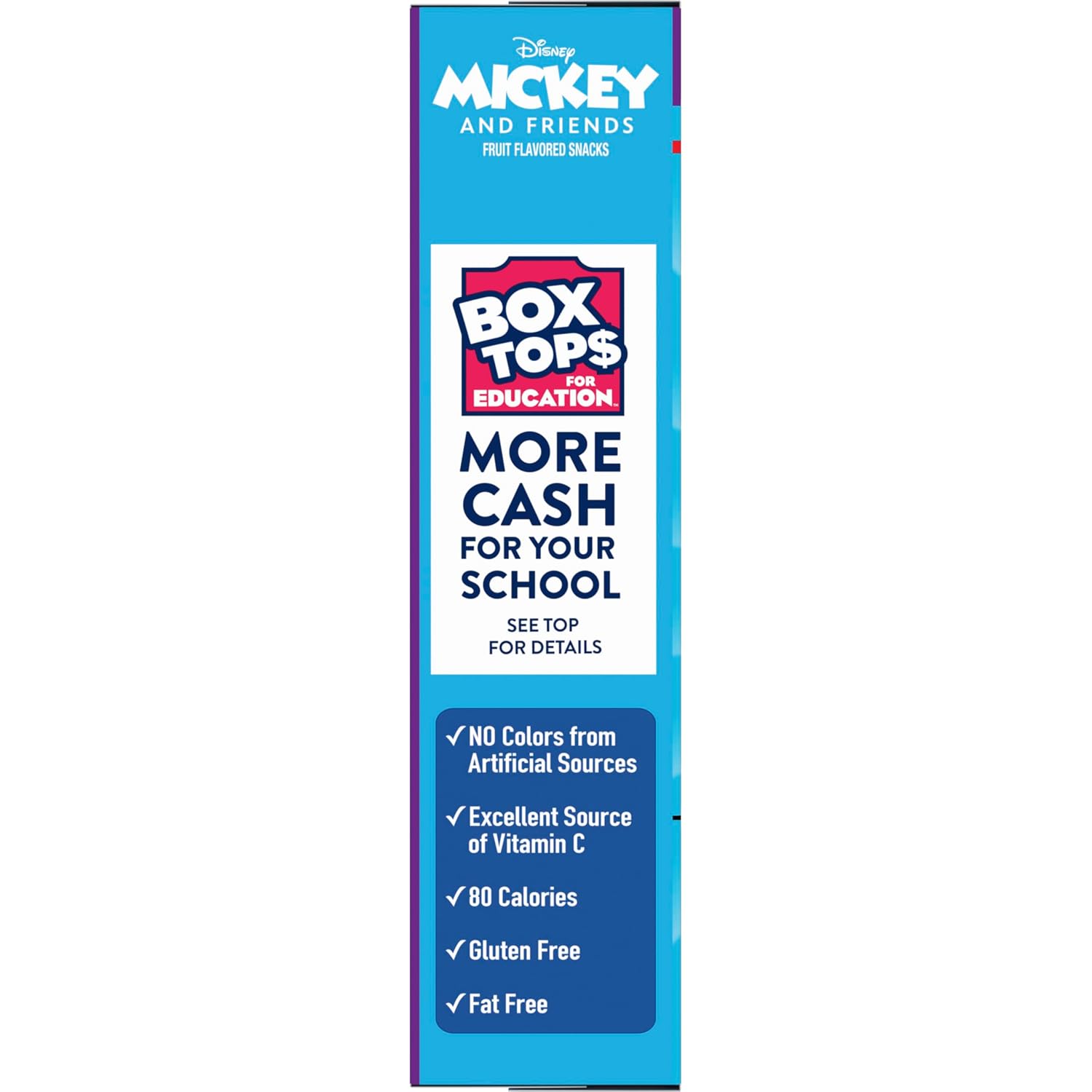 Detalle de Disney Mickey & Friends Fruit Snacks, 22 Pouches, Gluten-Free, Vitamin C