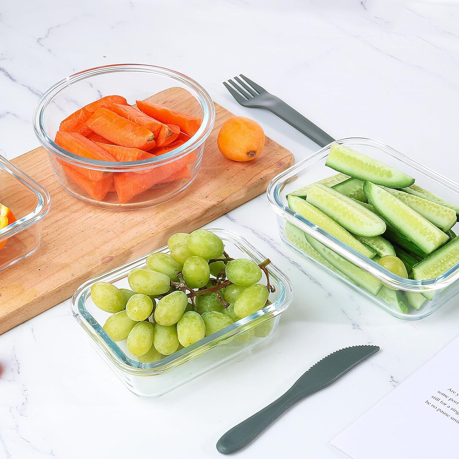 Thumbnail 5 de KOMUEE 24-Piece Glass Food Storage Containers Set