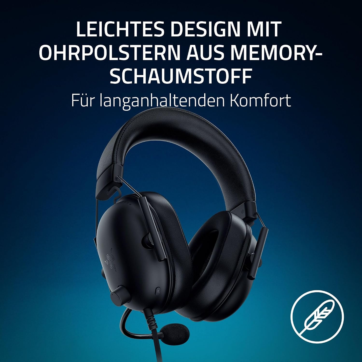 Detalle 1 de Razer BlackShark V2 X (PlayStation) – kabelgebundenes E-Sport Headset mit 3,5-mm-Anschluss, 50-mm-Treibern und Nierenmikrofon