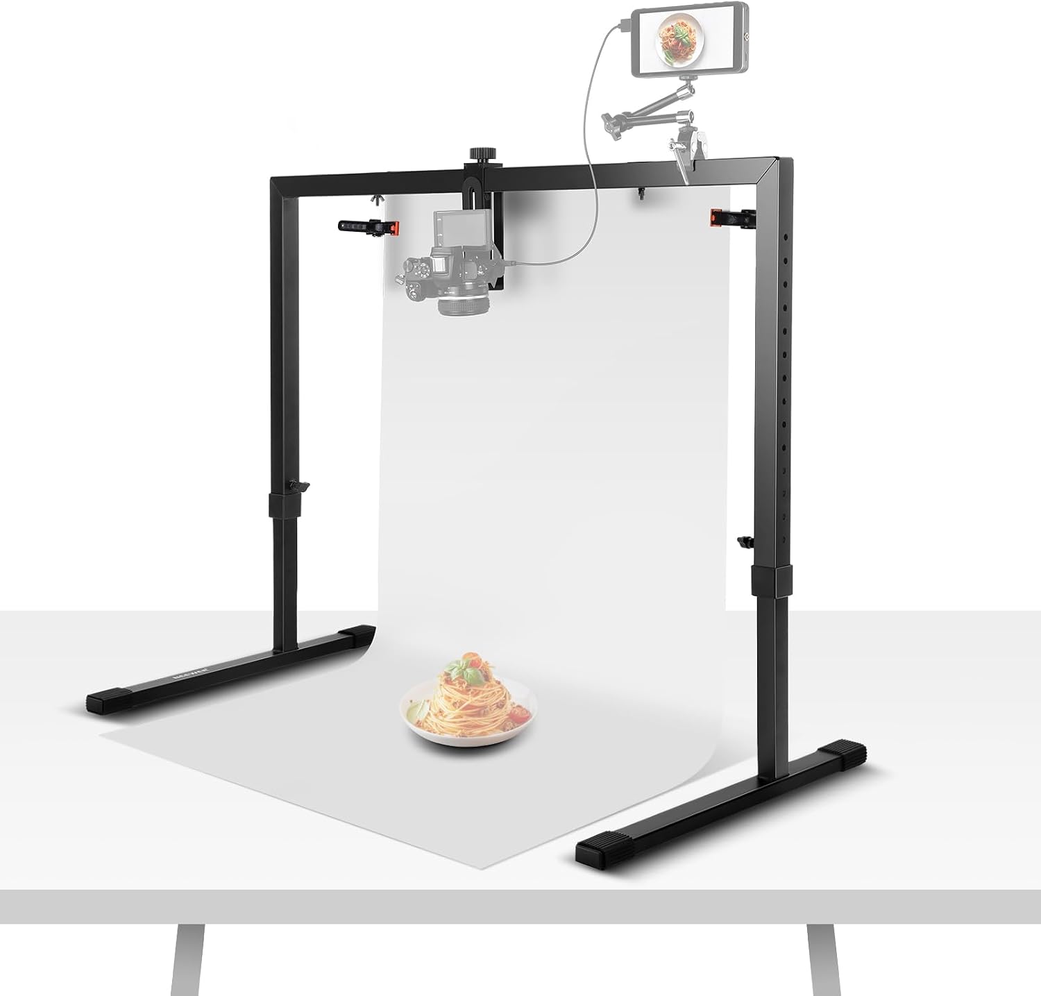 Detalle de NEEWER ST100 : support de caméra aérien de table pour prises de vue au-dessus (plongée, dessin, cuisine)