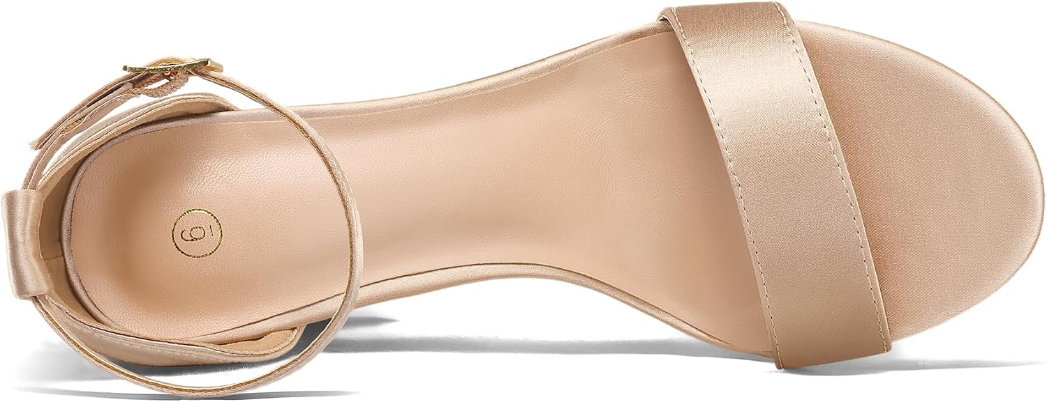 Detalle 2 de COASIS Women’s Chunky Block Heels Open-Toe Ankle Strap 3.5-Inch Heeled Sandals