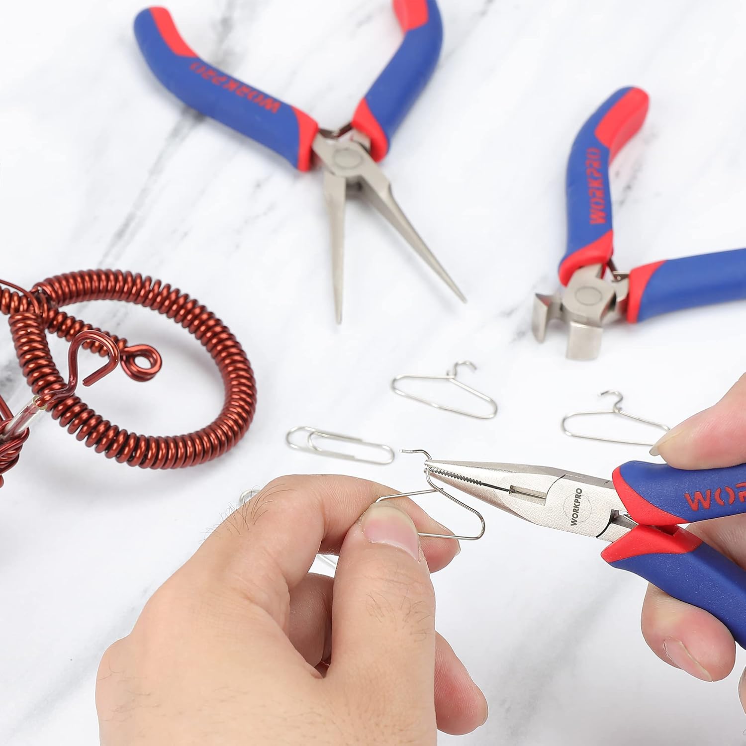 Thumbnail 6 de WORKPRO Set di Mini Pinze, 5 Pezzi: precisione e versatilità per gioielli e orologi