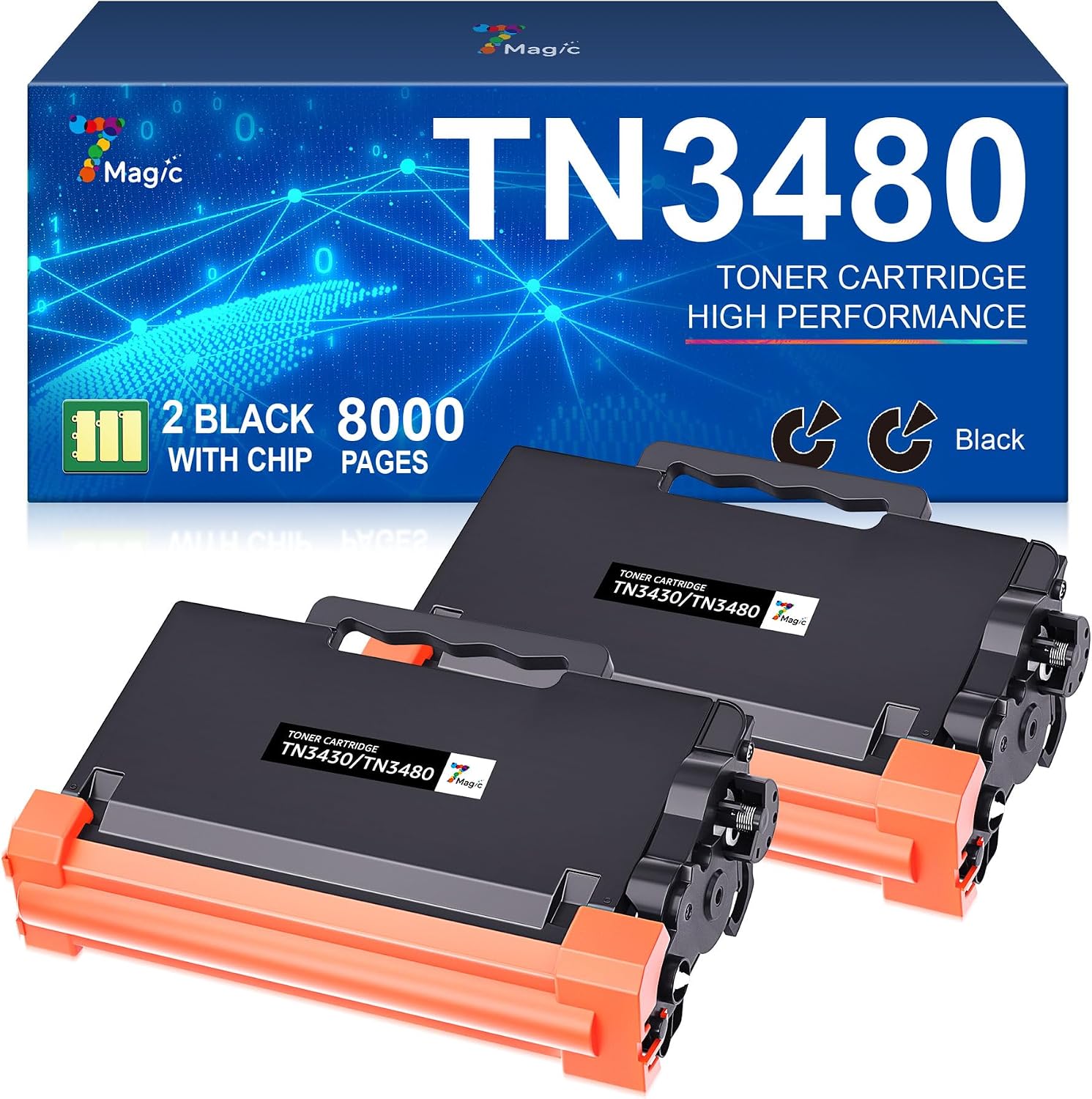 Detalle de TN3480 TN3430 kompatibler Brother Toner 8000 S