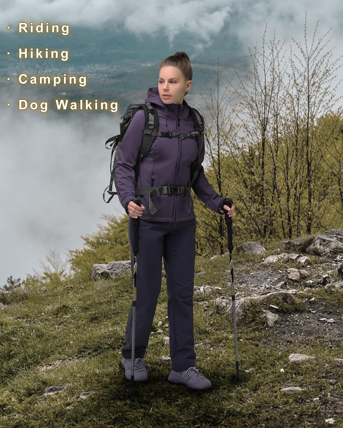 Thumbnail 5 de 33,000ft Damen Softshelljacke 8000 mm Wasserfest