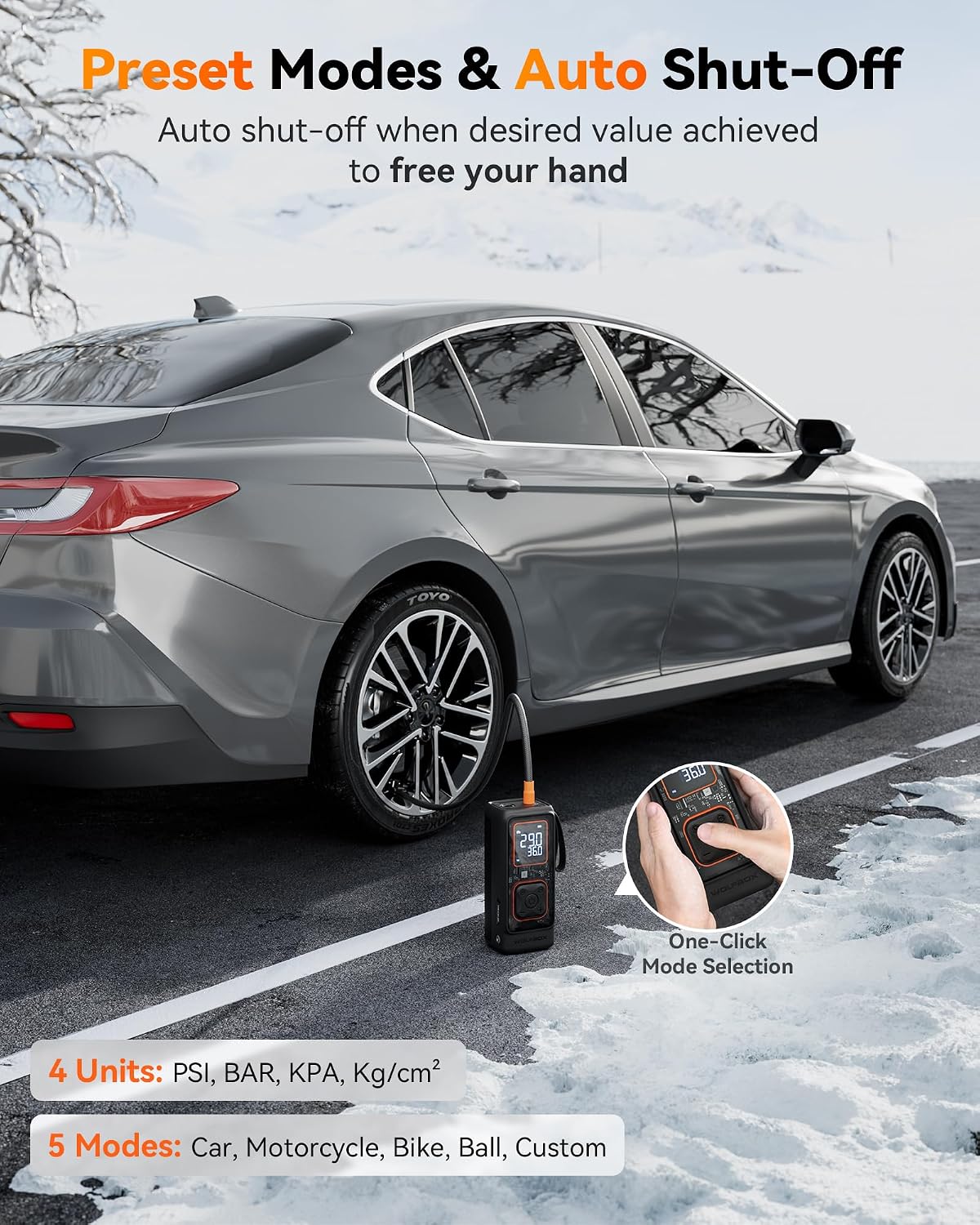 Thumbnail 4 de WOLFBOX Cordless Tire Inflator 150 PSI