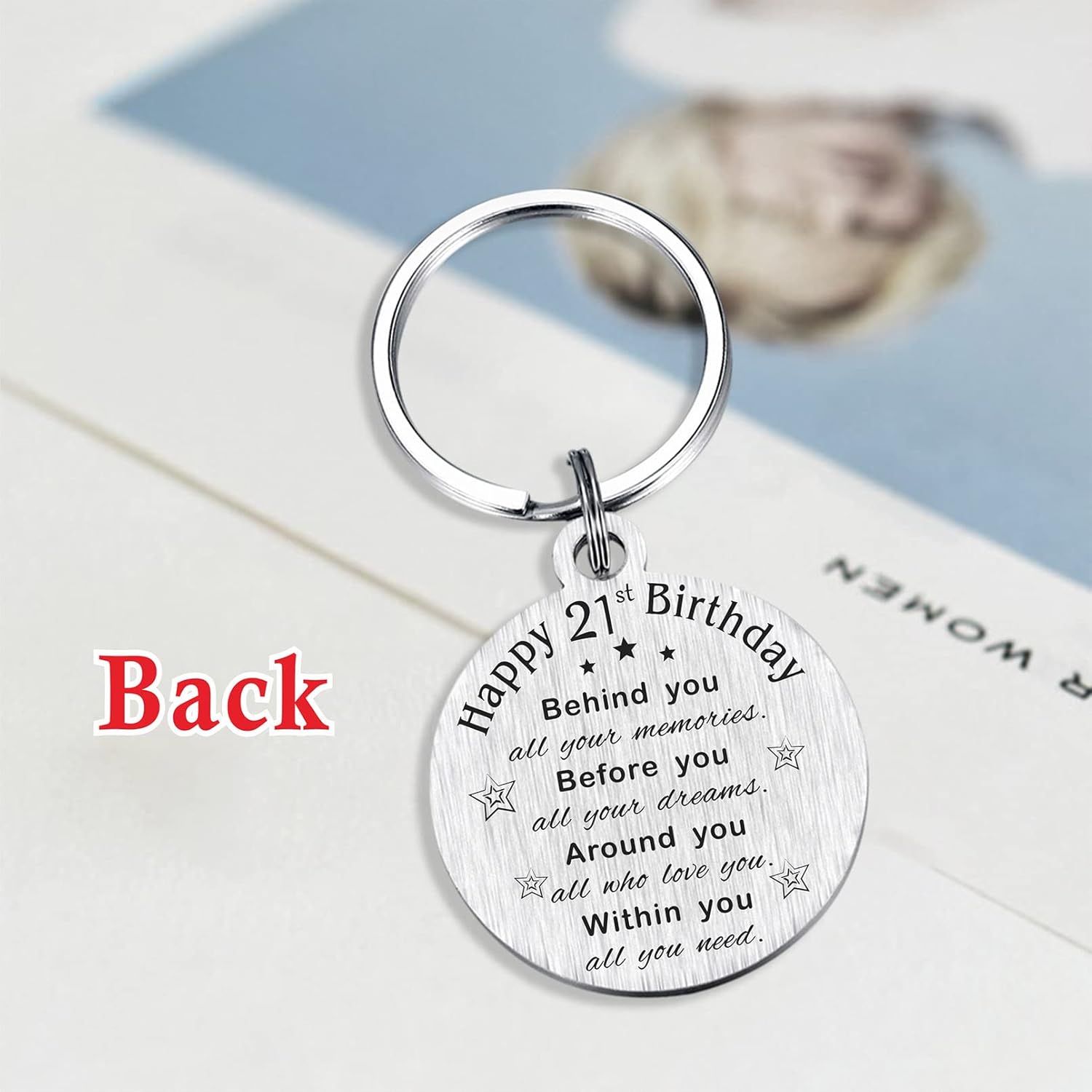 Thumbnail 3 de 21st Birthday keychain 2005, stainless steel