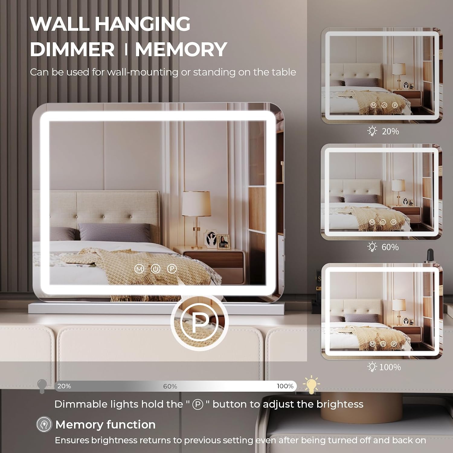Thumbnail 1 de ZL ZELing Vanity Mirror 23 Inch LED