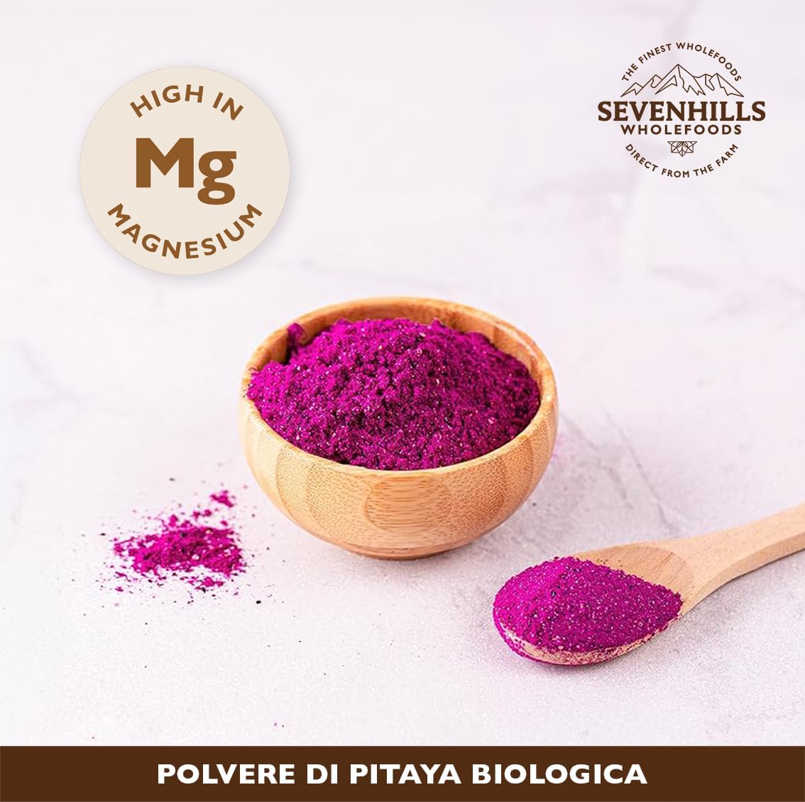 Detalle de Sevenhills Wholefoods Polvere di Pitaya 100g 🥭
