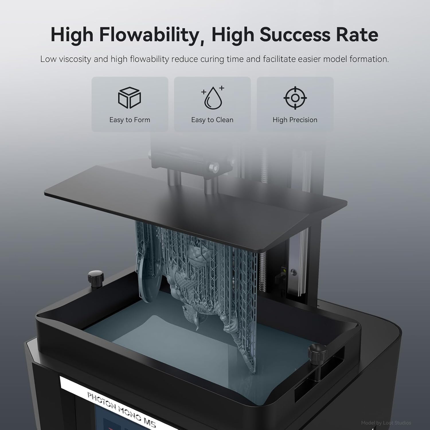 Thumbnail 2 de ANYCUBIC ABS-Like Resin Pro 2: Enhanced Strength, High Precision and Minimal Shrinkage for Durable 3D Prints