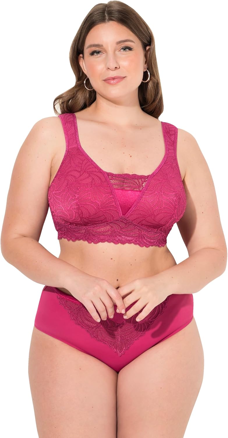 Thumbnail 4 de Ulla Popken Bralette en dentelle sans armatures – Cup B à F, comfort et réglage