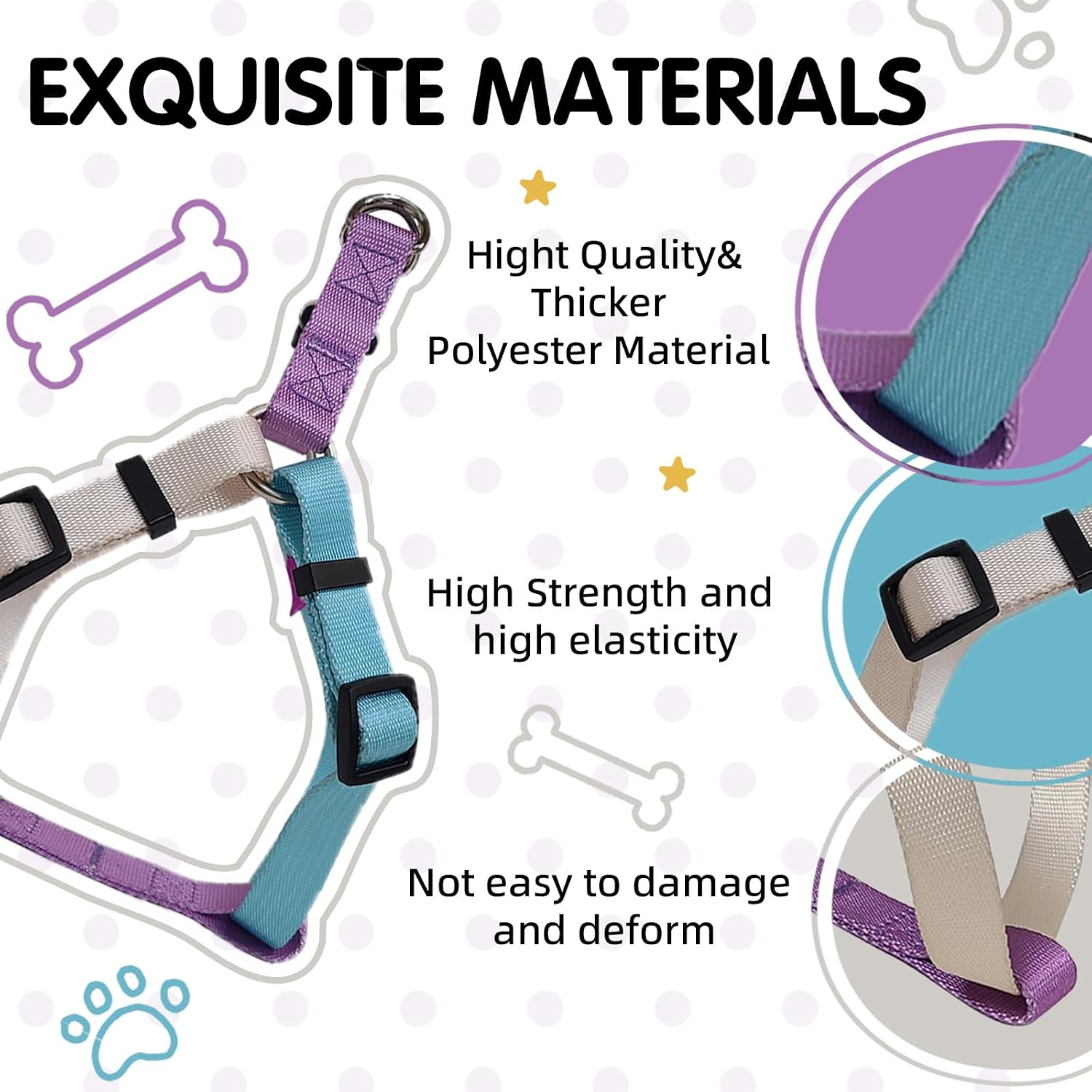 Detalle 1 de PawHuggies Dog Harness for Large Dogs