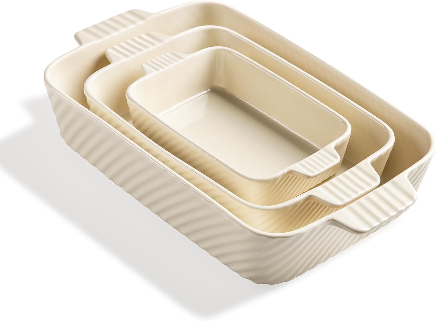 Thumbnail 6 de Sweejar Ceramic 13 x 9 Baking Pan — Oven-to-Table Porcelain Dish for Lasagna, Brownies, and More
